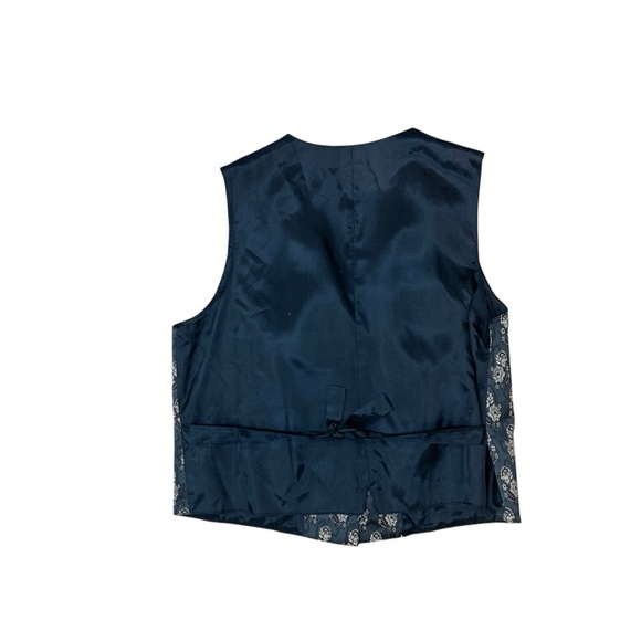 Wah-Maker women’s old west floral jacquard vest size large Victorian frontier - Picture 3 of 8